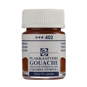 Tinta Gouache Extra Fine 402 Deep Brown 16ml Talens 08164022
