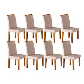 Cadeira Sala De Jantar Jade Kit 8 Un Imbuia/veludo Creme