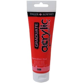 Tinta Acrílica Daler Rowney Graduate 588 Vermilion Hue 120 ml 123120588