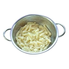 Escorredor De Macarrão Aço Inox Passador Massa Legumes 21cm