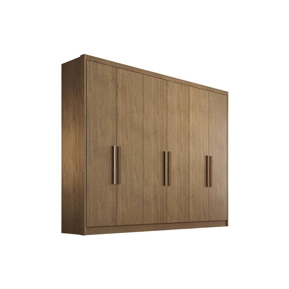 Módulo Guarda Roupa Rizon C/ 6 Portas E 6 Gavetas Freijo Cumaru - Novo Horizonte
