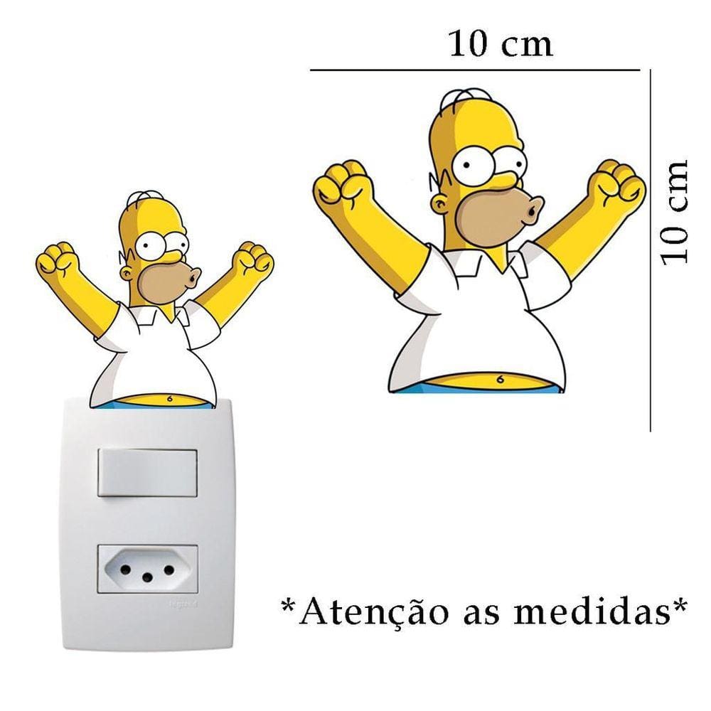 Adesivo De Interruptor Homer Mod05