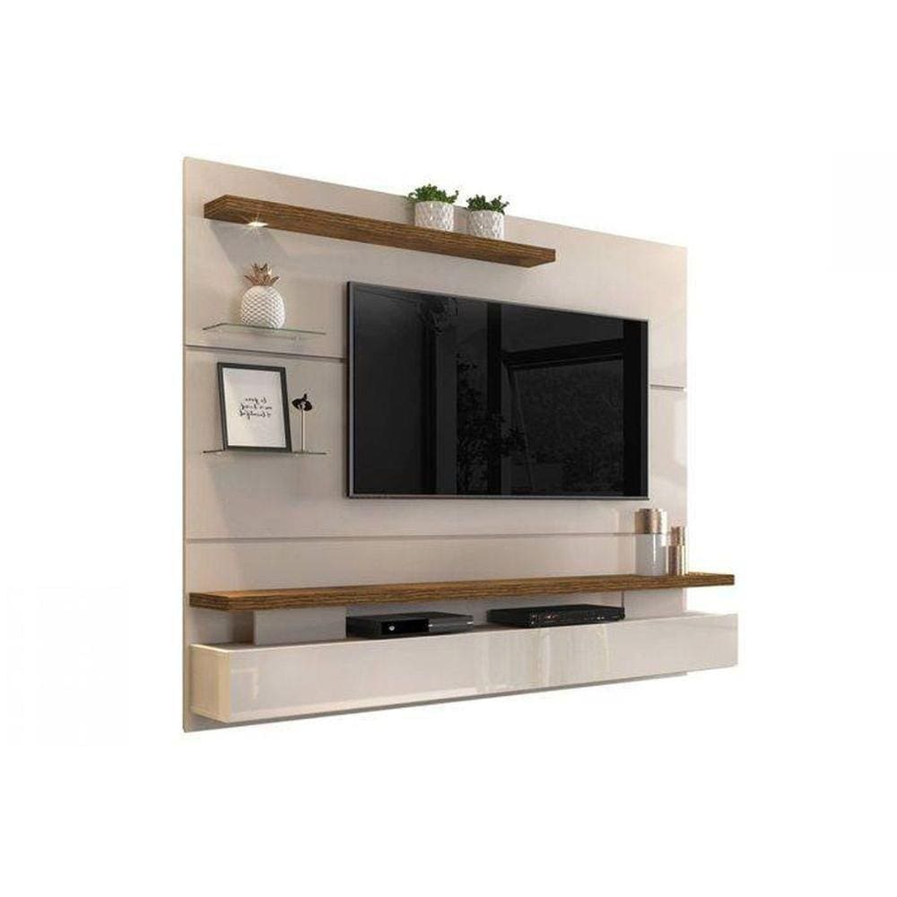 Painel Para Tv Greco Até 55 Polegadas Off White/demolição - Dj Móveis