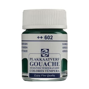 Tinta Gouache Extra Fine 602 Deep Green 16ml Talens 08166022