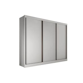 Guarda Roupas 3 Portas De Correr E 6 Gavetas Toulon Branco - Novo Horizonte