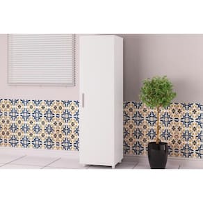 Armário Sapateira Casal Asm180 C/ 1 Porta Branco - Movelbento
