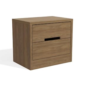 Mesa Cabeceira Infantil S822 C/ 2 Gavetas Nogueira - Kappesberg