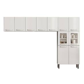 Cozinha Modulada Bertolini Evidence 3 Peças (2 Armários + 1 Paneleiro) Cpt63 Branco