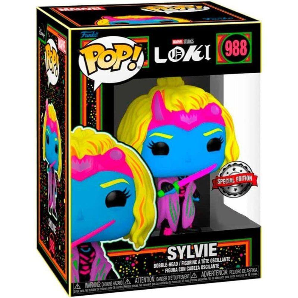 Funko Pop Marvel Loki Sylvie Blacklight