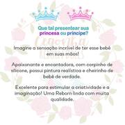 Bebe Reborn Boneca Realista Barata 53cm Pérolas Princesa