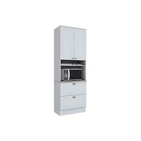 Paneleiro De Cozinha Americana C/ 2 Portas E 2 Gavetas (1 Forno) 71,5cm Branco - Henn