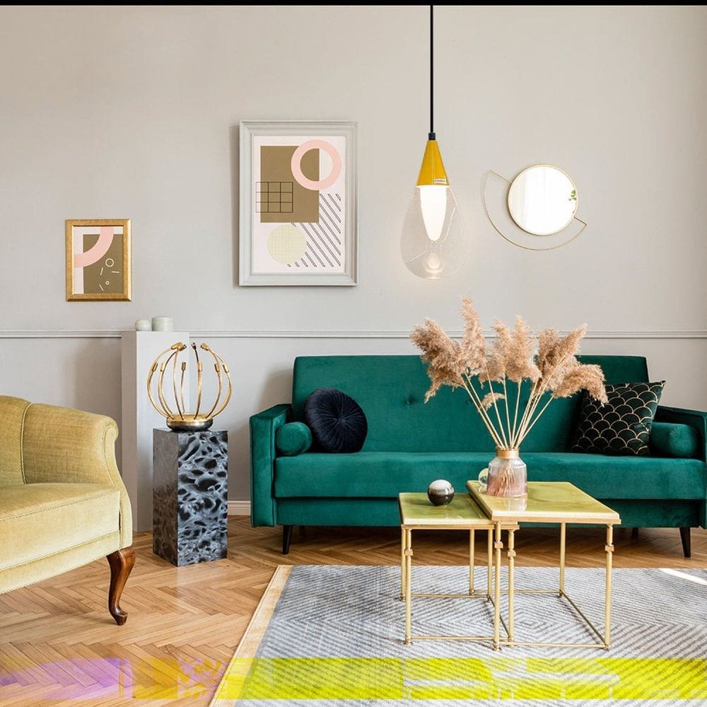 Pendente Gem 13cmx27,5cm 1X25W E14 Bella Iluminação Bronze