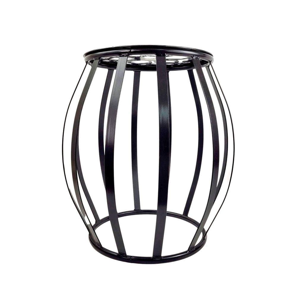 Seat Garden Grande Flor Ferro Preto 51X43Cm Decoração