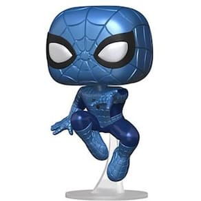 Funko Pop! Marvel: Faça um desejo - Homem-Aranha (Metálico)