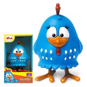 Brinquedo Macio Galinha Pintadinha Feita Em Vinil Fofo Material Maleável Atóxico 13 Cm