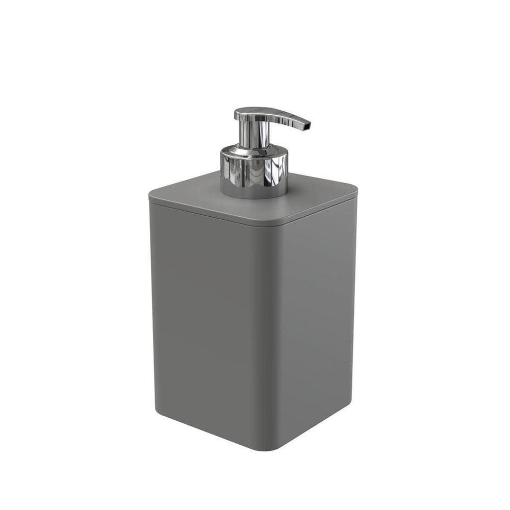 Dispenser Para Detergente E Sabonete Líquido Com Válvula Cromada - Stolf Cinza