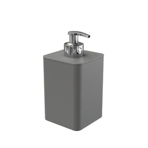 Dispenser Para Detergente E Sabonete Líquido Com Válvula Cromada - Stolf Cinza
