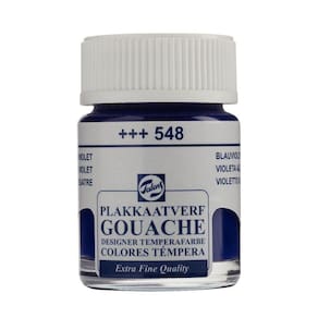 Tinta Gouache Extra Fine 548 Blue Violet 16ml Talens 08165482