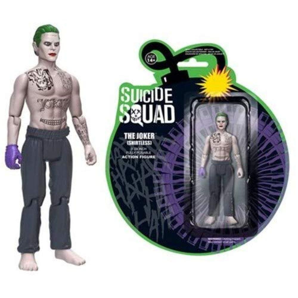 Boneco de ação do Coringa sem camisa do Esquadrão Suicida de 7,6 cm
