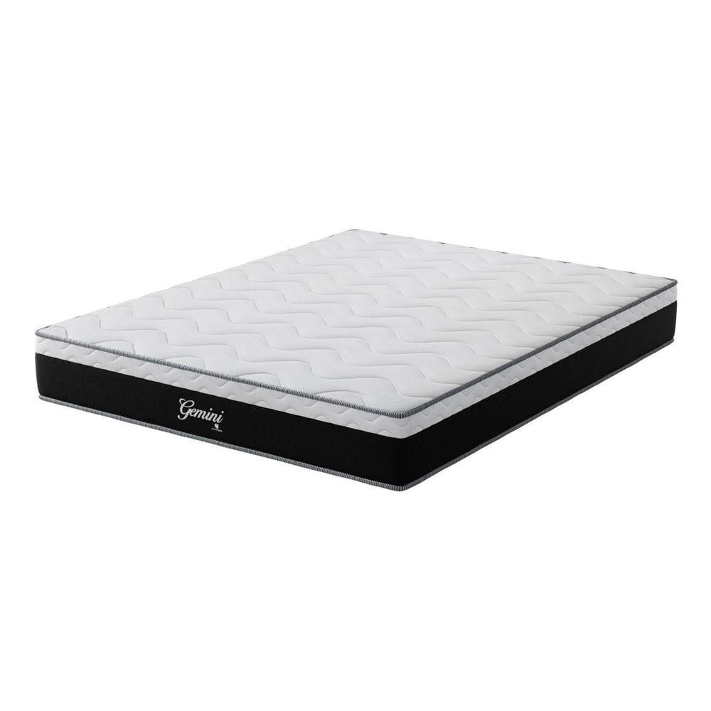 Colchão King 193x203x26cm Molas Ensacadas Gemini Montreal Branco/Preto