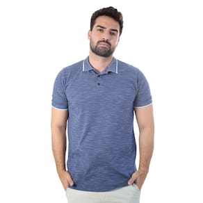 Polo Flamê Pontos Azul