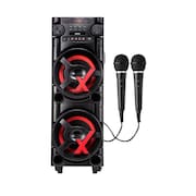 Caixa de som ACA1000 NewX Amvox LED PowerX 1000W Bivolt-Sem FM 2MIC