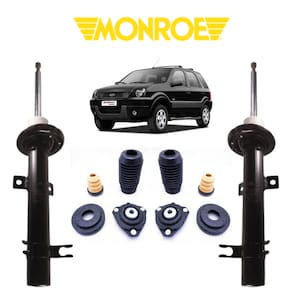 Par Amortecedor Dianteiro Direito/Esquerdo Monroe + Kit Batente Ford Ecosport 2004