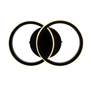 Plafon Taschibra Village Circle Led 10W 3000K Luz Amarela Bivolt Preto
