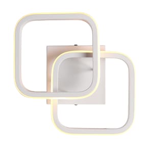 Plafon Taschibra Village Square Led 10W 3000K Luz Amarela Bivolt Branco
