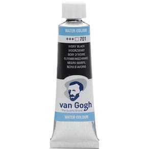 Tinta Aquarela Talens Van Gogh 701 Yvory Black 10ml 20017011