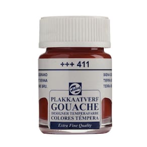 Tinta Gouache Extra Fine 411 Burnt Sienna 16ml Talens 08164112