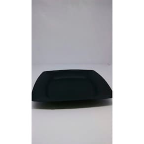 20 Prato Quadrado Preto Plástico Melhor Preço