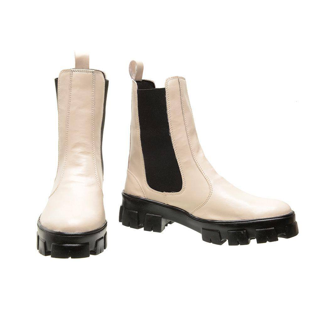 Bota Coturno Cano Médio M&D Store Calce Fácil Sola Macia Tratorada