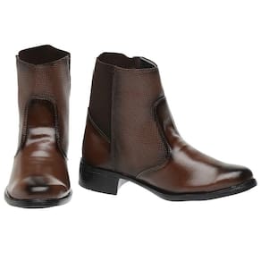 Bota Cano Curto Lisa M&D Store Calce Fácil Sem Fecho Com Elástico