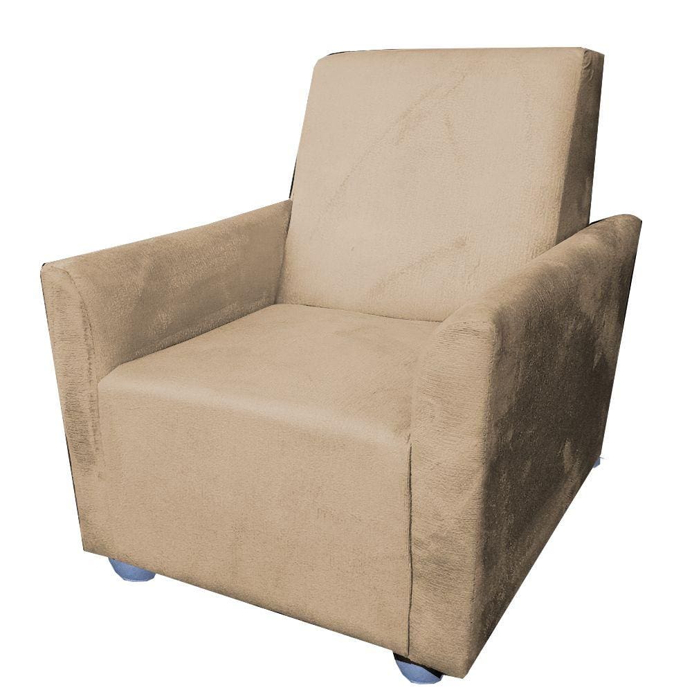 Poltrona Cadeira Sofa Infantil Kids Angel Capuccino