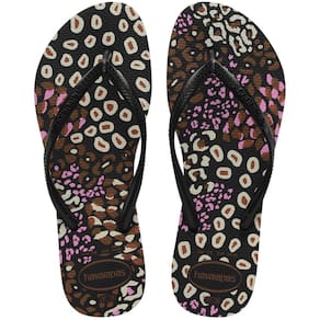 Chinelo Havaianas Slim Animals Feminino - Preto