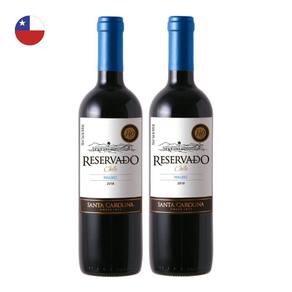 Kit 2 Vinhos Santa Carolina Reservado Malbec Tinto Chile 750ml