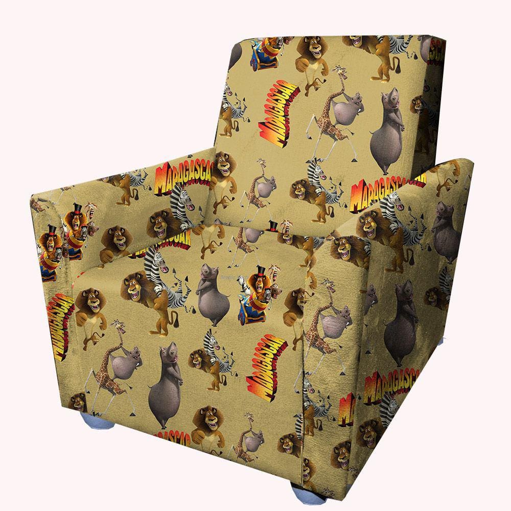 Poltrona Cadeira Sofa Infantil Kids Angel Madagascar