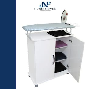 Balcão Gabinete de Passar Roupa 2 Portas com Rodízio - Bella Vercelli 350