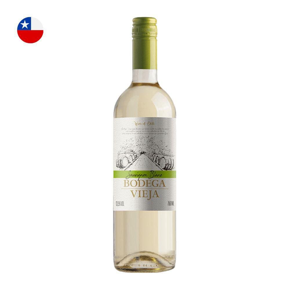 Vinho Bodega Vieja Sauvignon Blanc Branco Chile 750ml