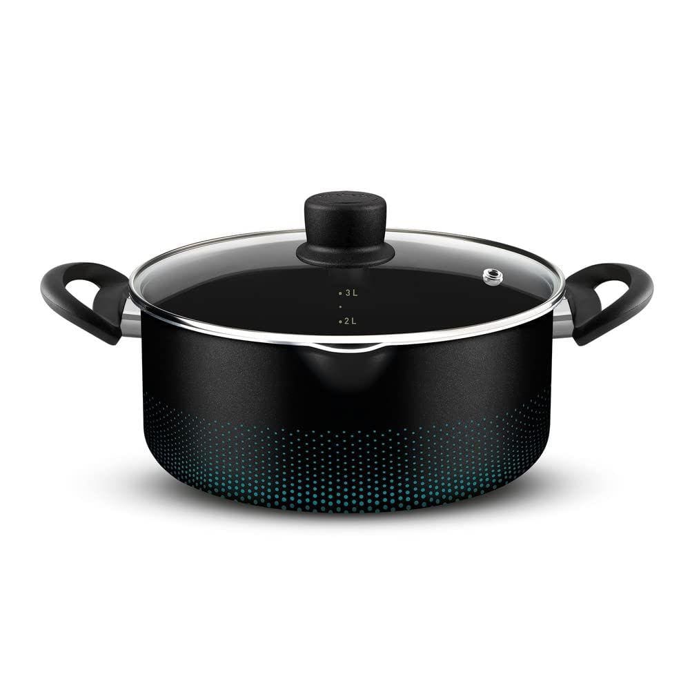 Caçarola Rochedo Smart Tampa Vidro 22Cm 3,6 Litros