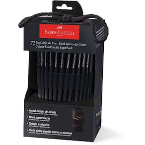 Lapis De Cor Supersoft Faber Redondo 72 Cores Estojo Tecido