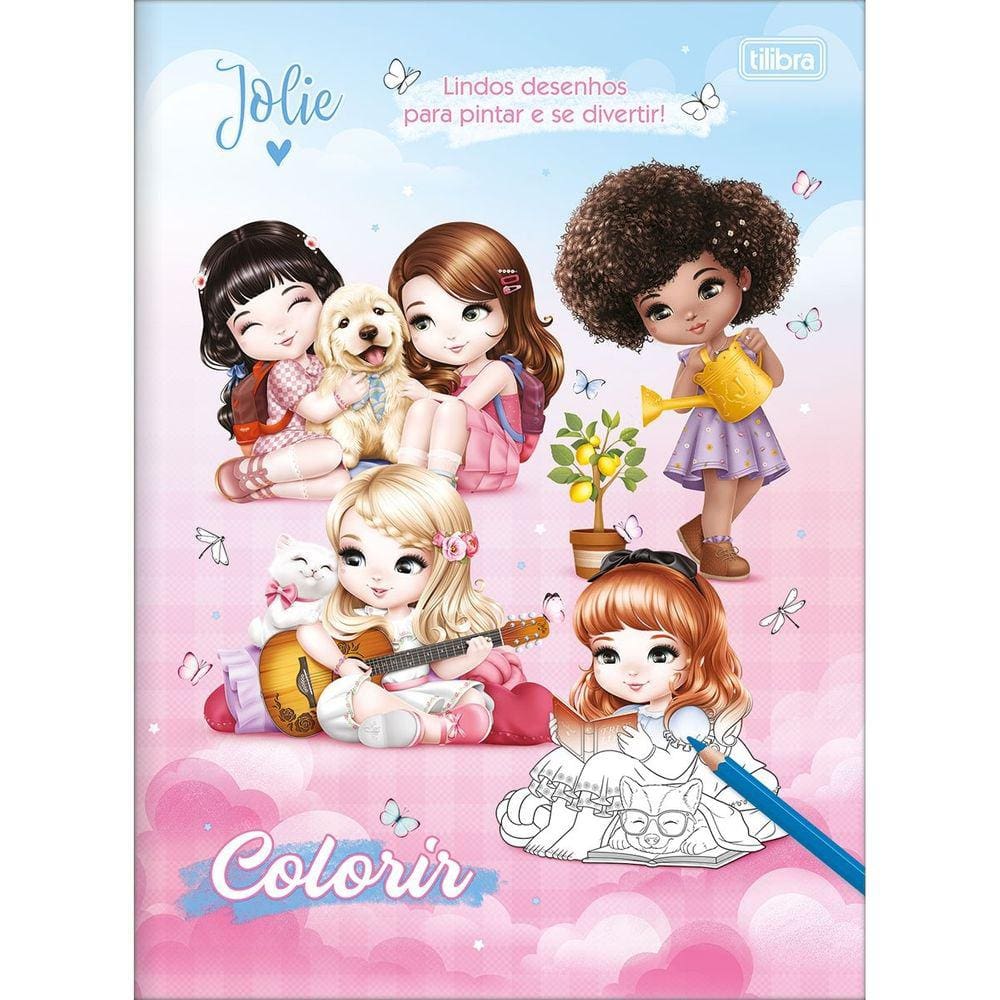 Album de Colorir Infantil Personagem Jolie 8Flhs - Tilibra