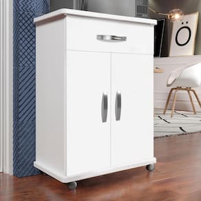 Balcão Multiuso/ Buffet 2 Portas 1 Gaveta com Rodízio - Bella Vercelli 480