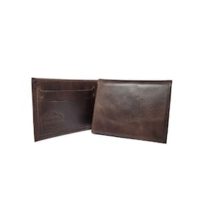 Carteira Masculina Em L Couro Porta Cartao Dinheiro Documentos CNH Lisa Resistente Compacta