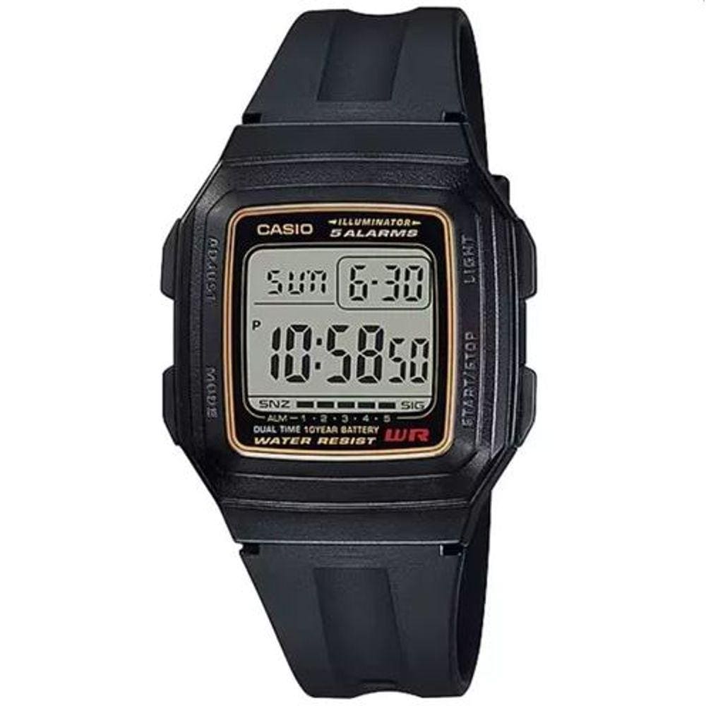 Relógio Casio Masculino Digital Preto F-201WA-9ADF