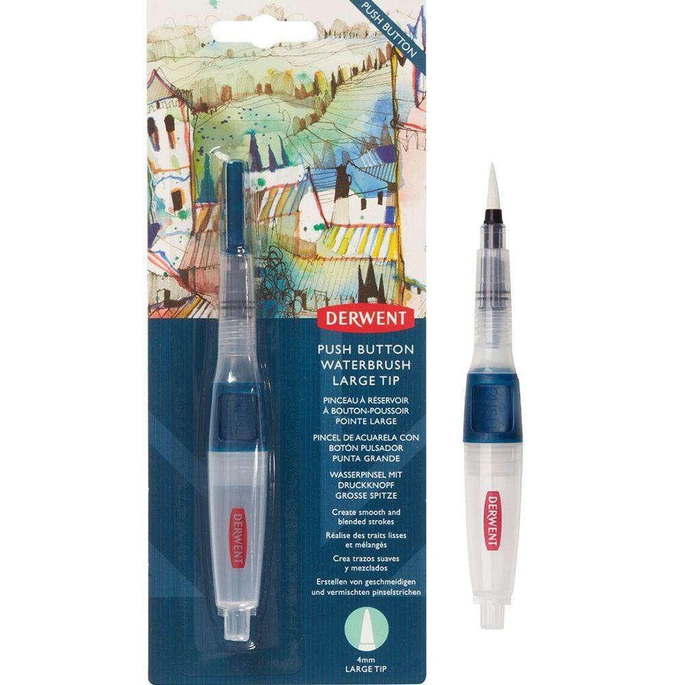 Pincel Waterbrush Derwent Reservatório Água Grosso c/ Botão 4mm 2305822
