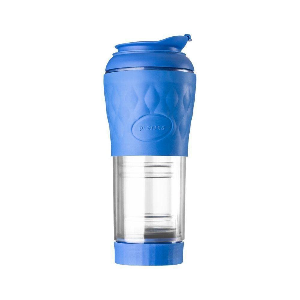 Cafeteira Portátil Manual 350ml - Pressca Azul