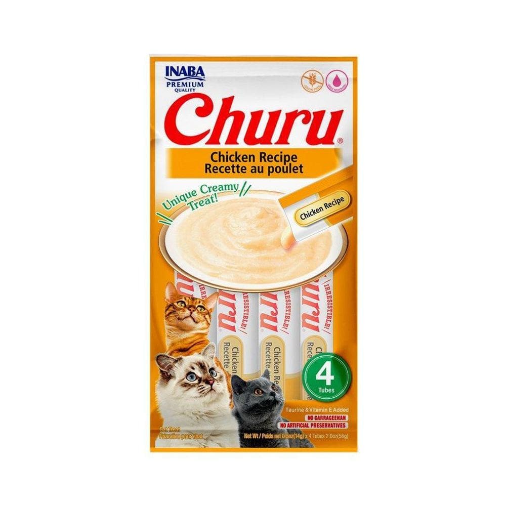 Petisco Churu Para Gatos Adultos Sabor Galinha 56G