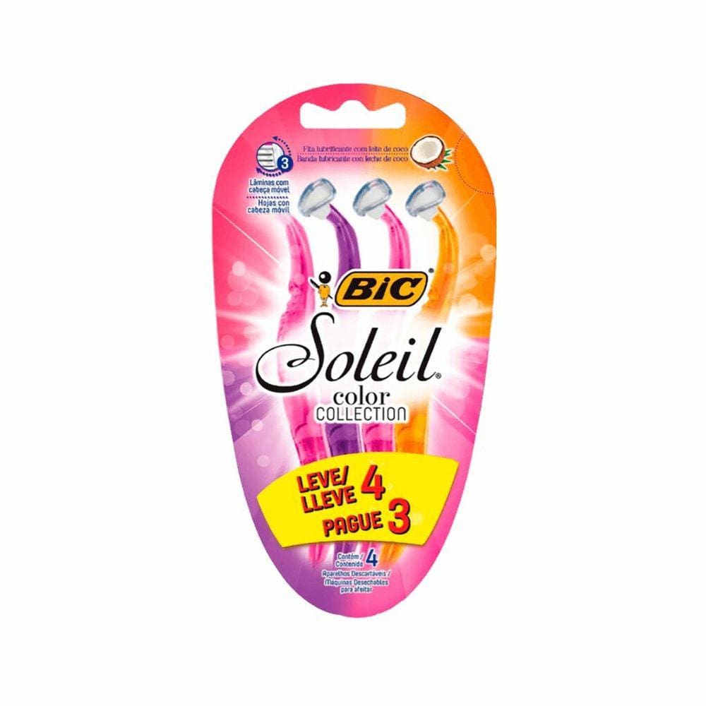 Aparelho de Barbear Bic Soleil L4P3